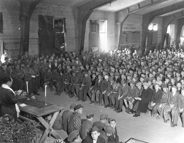 Rabbi Herschel Schacter at Buchenwald