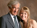 Elie Wiesel with
                                            Sarenka