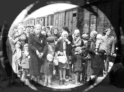 At Birkenau,
                                                          women with
                                                          children
                                                          selected for
                                                          gas chambers.