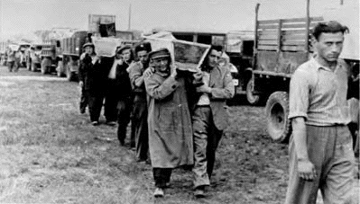 Funeral procession at Kielce