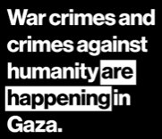 gaza war crimes